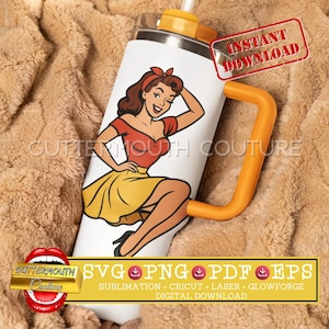 Retro Pinup Girl Svg Png Pdf Eps, Retro Housewife Digital Download, Guttermouth Couture Pinup Svg Sublimation, Cricut Craft, Vintage Wife
