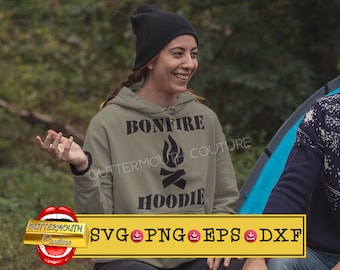 Bonfire Hoodie Design: Campfire Svg/Png (Digital Download)