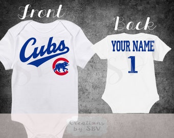 personalized infant cubs jersey