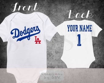 personalized toddler dodger jersey 