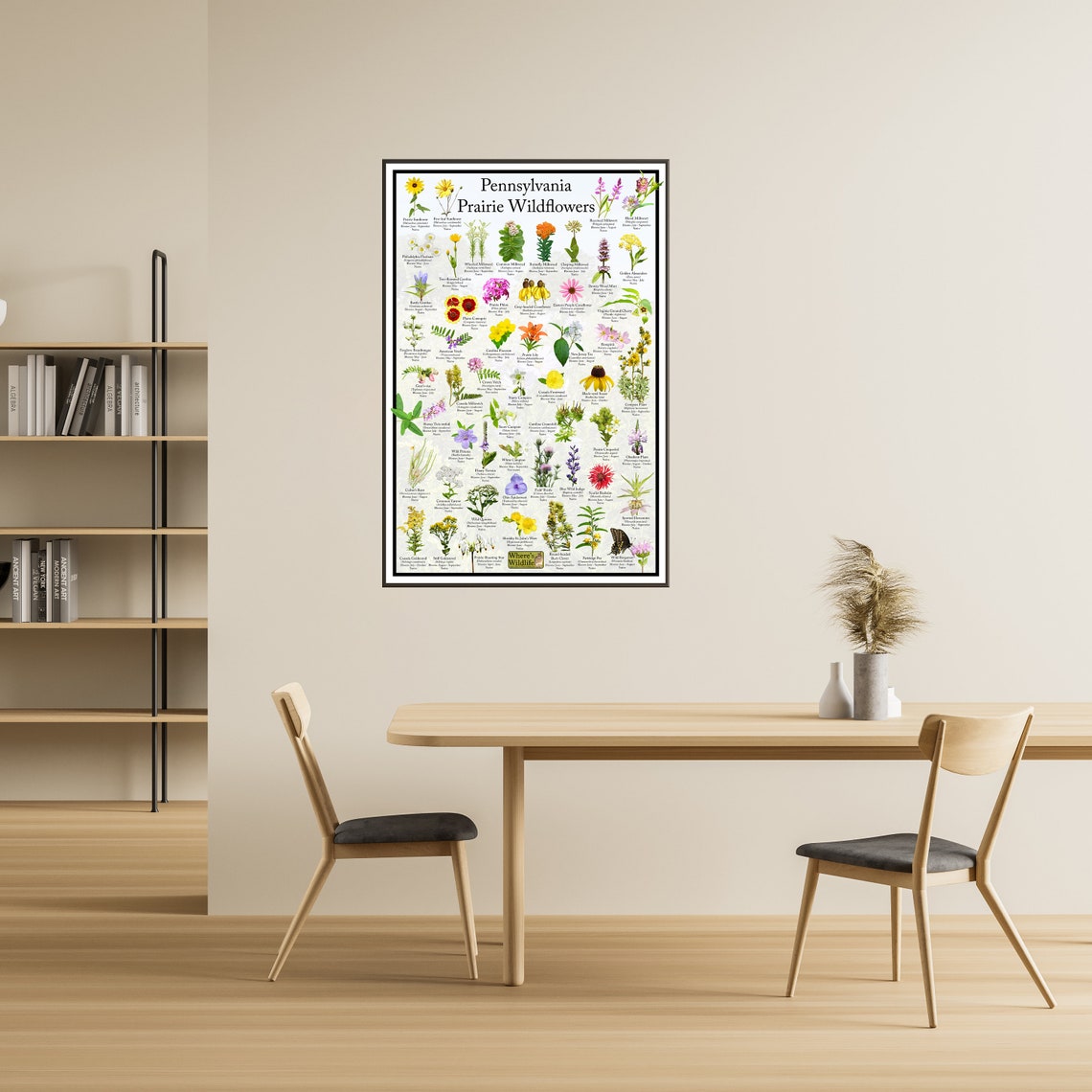 Pennsylvania Prairie Wildflower Poster / State Flower Guide Providing ...