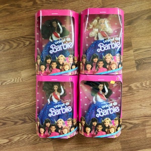Unicef Barbie Complete Set, 1989, Mattel