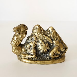 Miniature Two-Hump Camel Figurine, Bactrian Camel