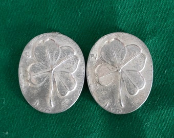 Pair of 4 Leaf Clover Tokens, Good Luck Charm, Pocket Token