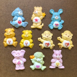 Bear Cousins Care Bear Magnets Vintage Care Bears Cousins Playful