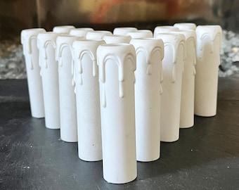 Chandelier Candle Cover, Set/17, Drip Design, Candelabra