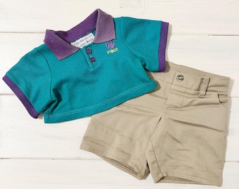 Vermont Teddy Bear Polo Shirt & Khaki Pants