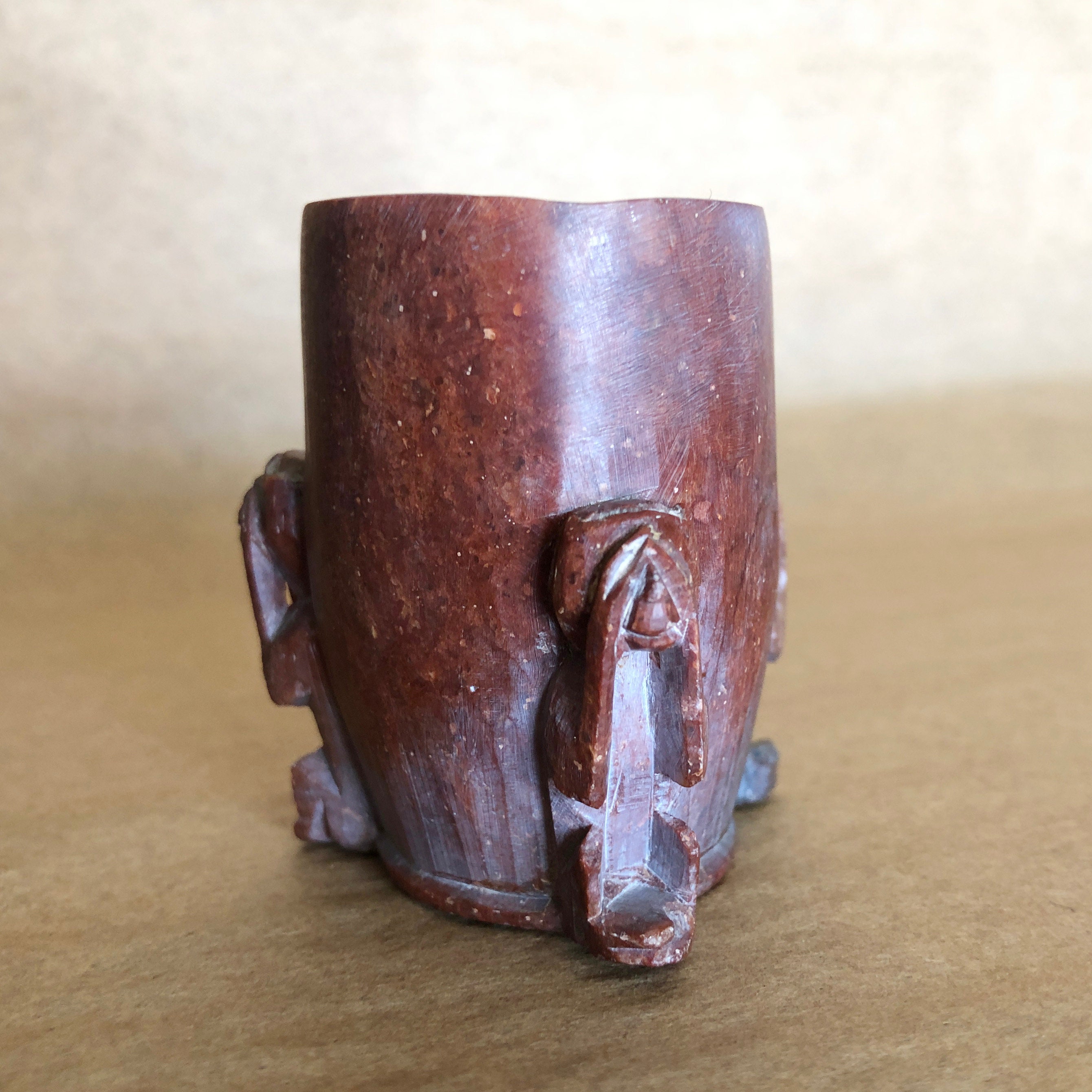 Evil Monkeys Toothpick Holder Handcarved Soapstone Factory Etsy Australia
