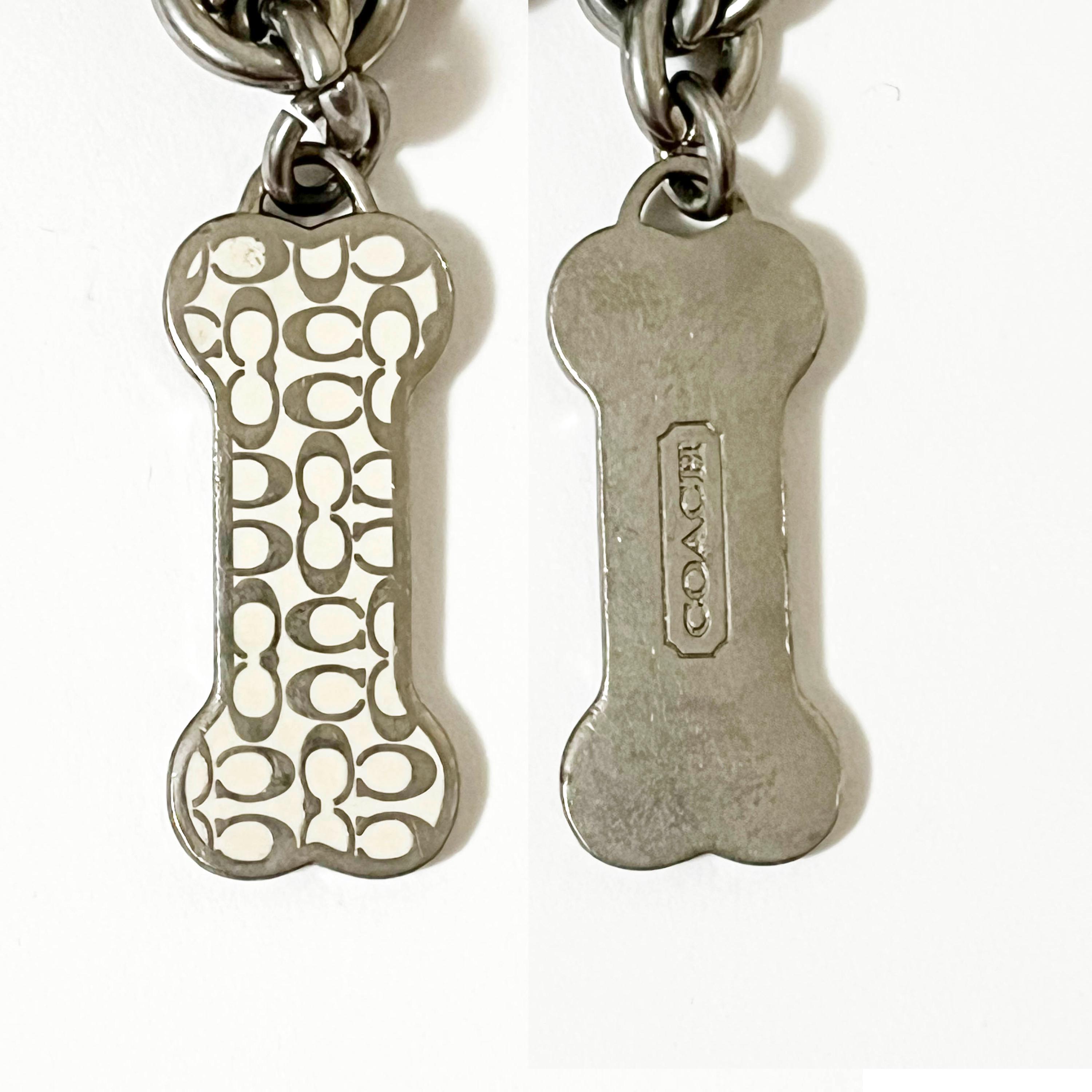 COACH Jack Russell Enamel Charms Keychain in Signature Pouch - Etsy