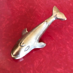 Brass Whale Figurine, Paperweight