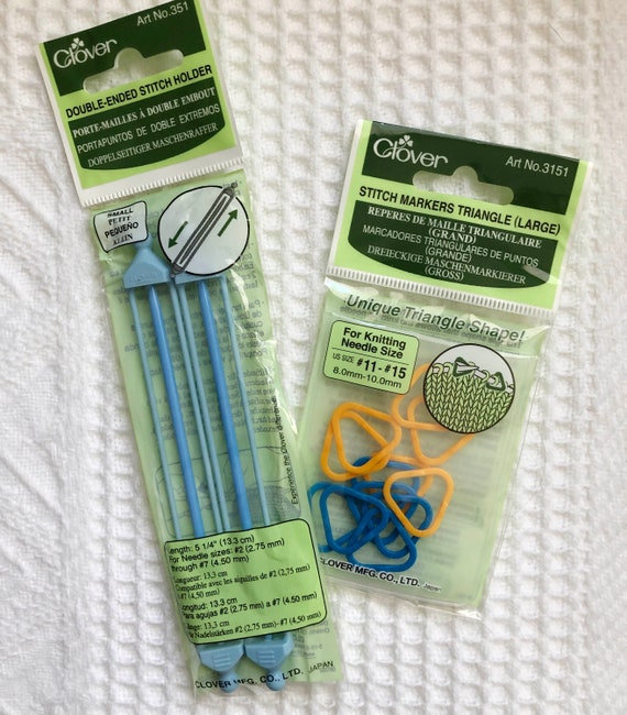 Clover Stitch Markers, Double Ended Stitch Holders, MIP 