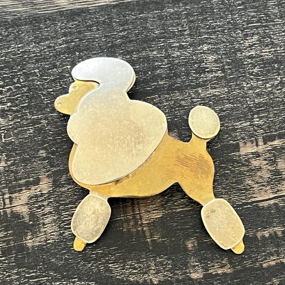Fancy Poodle Metal Pin