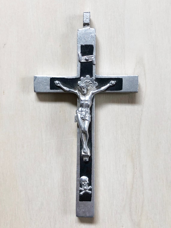 Golgotha Crucifix, Skull & Crossbones, Memento Mori - Etsy