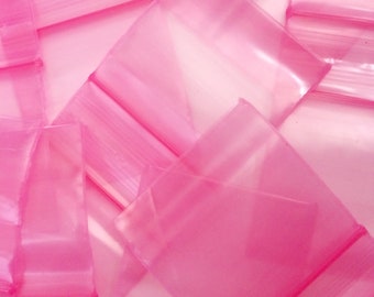 200 Resealable Mini Baggies, Pink, Blue, Green, Apple Bags, Several Sizes To Choose From