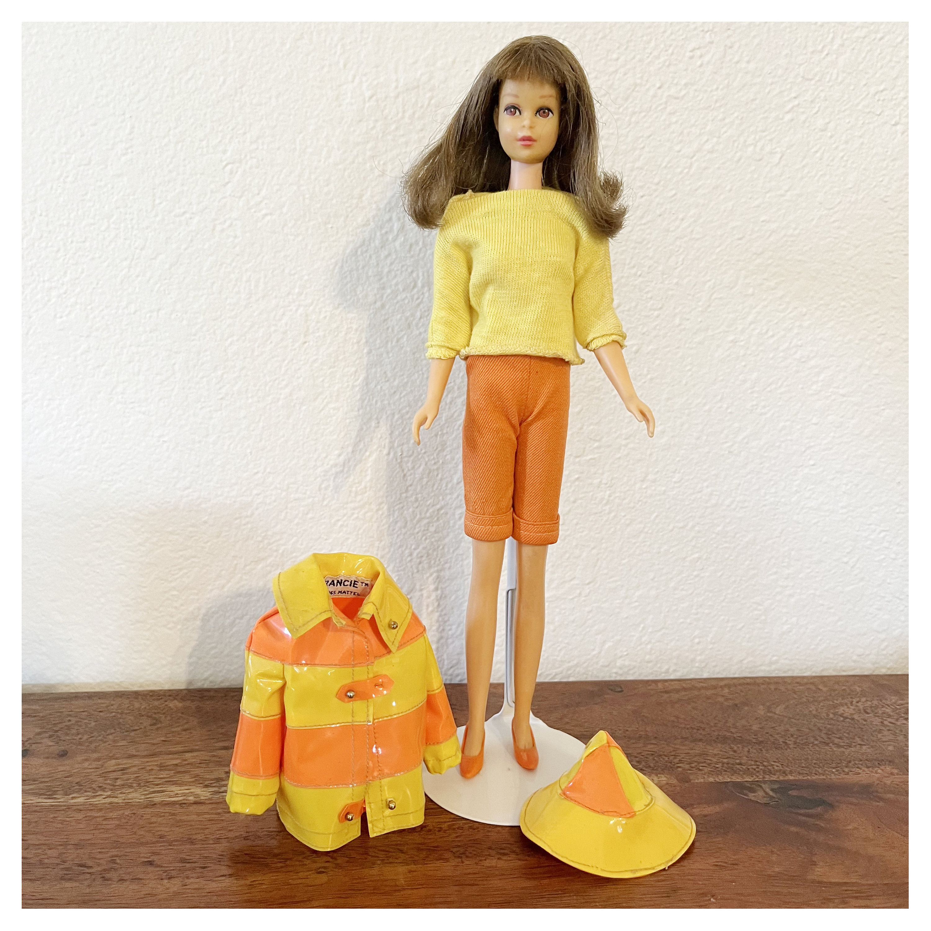 Francie Dressed in Clam Diggers, #1258, 1965, Mattel, Barbie Francie Dressed in Clam Diggers, #1258, 1965, Mattel, Barbie