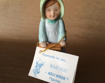 Holly Hobbie “What Fun” Porcelain Figurine, 1984, American Greetings