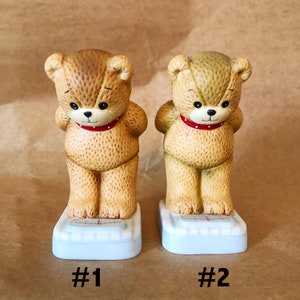 Lucy & Me Bear Standing on Scale, 1984, Lucy Rigg, Enesco