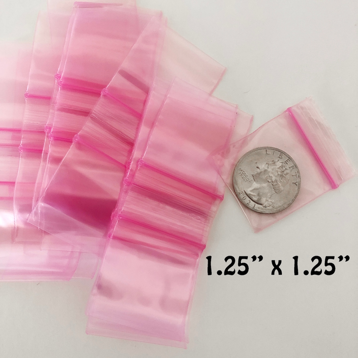 200 Resealable Mini Baggies Pink Blue Green Apple Bags - Etsy UK