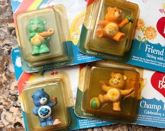 Care Bear Minis, MOC, Choose Champ, Wish, Grumpy, Friend, 1980s