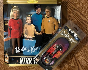 Barbie & Ken Star Trek Dolls AND Watch, 30th Anniversary