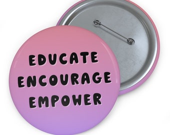 TEACHER LANYARD PIN - Teach Love - Gift - Rainbow Pin - Personalized Key Chain - Backpack - Accessory - Teacher Fashion - Inspirational
