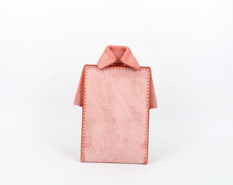 MOOS X Waosome Origami kaarthouder nekband pass houder Badge houder (roze)