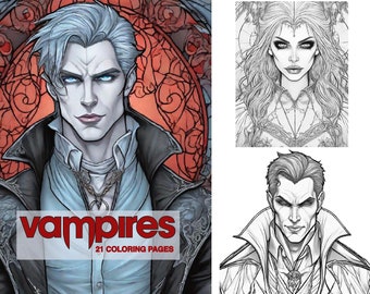 Libro para colorear de vampiros