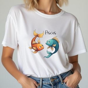 Pisces Zodiac Sign Graphic: Astrology PNG SVG (Digital Download)