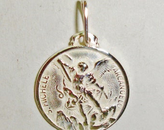 Pendant archangel Miguel in sterling silver