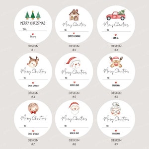 Christmas Gift Stickers,Personalized Christmas Stickers,Merry Christmas Label,Custom Holiday Labels,Santa Gift Labels,Christmas Gifting