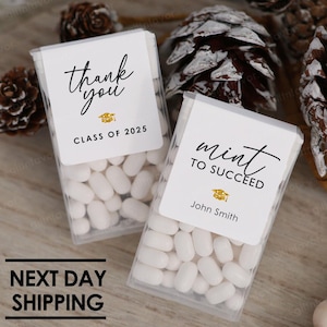 Mint to Succeed Labels,Tic Tac Mint Labels,Graduation Party Favors,Graduation Mints Favor Labels,Graduation Thank You Labels,Graduation Gift