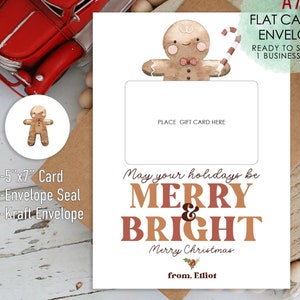 Printed Christmas Card for Teacher,Thanks a Latte For All That You Do Card,Christmas Card,Printed Christmas Card,Christmas Gift Card Holder