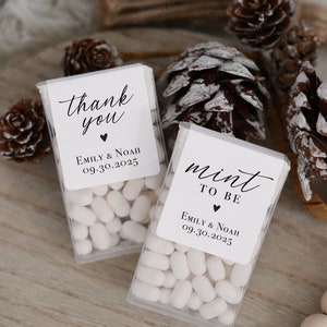 PRINTED 12 Mint to Be Labels,Tic Tac Wedding Labels,Wedding Mints Labels,Custom Wedding Tic Tac Labels