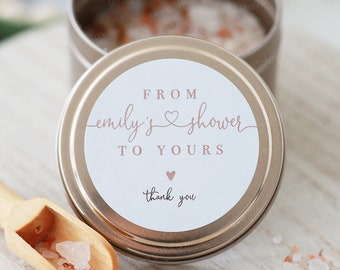 From My Shower to Yours Stickers,Bridal Shower Labels,From My Shower to Yours Bridal Shower Favor Labels,Bath Salt Favor Labels,Custom Label