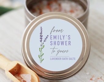 From My Shower to Yours Stickers,Bridal Shower Labels,From My Shower to Yours Bridal Shower Favor Labels,Bath Salt Favor Labels