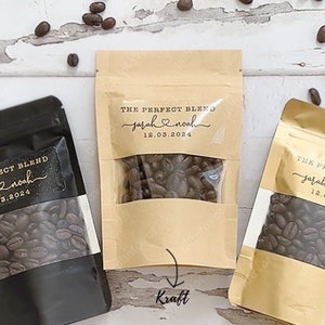 DIY The Perfect Blend Kaffeebeutel, personalisierte Hochzeitsbevorzugung, personalisierte Kaffeebohnenbeutel, Hochzeitsbevorzugungsbeutel, Kaffeebevorzugungsbeutel, Partygeschenke
