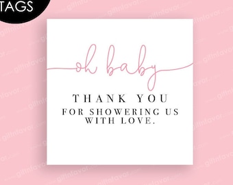 Oh Baby Digital Tags,Baby Shower Favor Tags,Baby Shower Digital Tags,Baby Shower Favor Labels,Baby Shower Thank You Tags,Thank You Tags