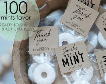 Retirement Party Favors,RetireMINT,Personalized Retirement Favors,Custom Retirement Party Favors