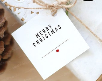 Printable Merry Christmas Tags,Merry Christmas Printable Tags,DIY Christmas Tags,Digital Christmas Tags,Modern Christmas Tag,Simple Tags