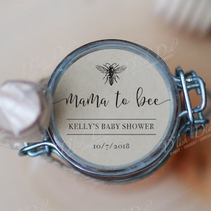Mama to bee stickers,baby shower favor stickers,mama to bee labels,honey jar labels,mason jar labels,thank you stickers,personalized sticker