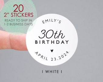 Birthday Favor Sticker,Birthday Favor Labels,Birthday Party Labels,Personalized Birthday Labels