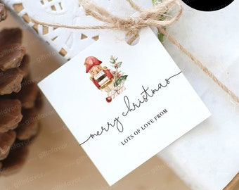 Printable Christmas Gift Tags,Printable Merry Christmas Gift Tags,DIY Christmas Tags,Digital Merry Christmas Gift Tags,Christmas Wreath Tags
