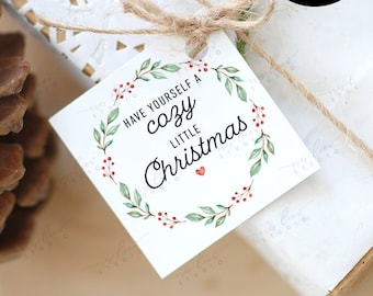 Have Yourself a Cozy Little Christmas Tags,Printable Christmas Gift Tags,Digital Blanket Tags,Digital Christmas Gift Tags,Christmas Gift Tag