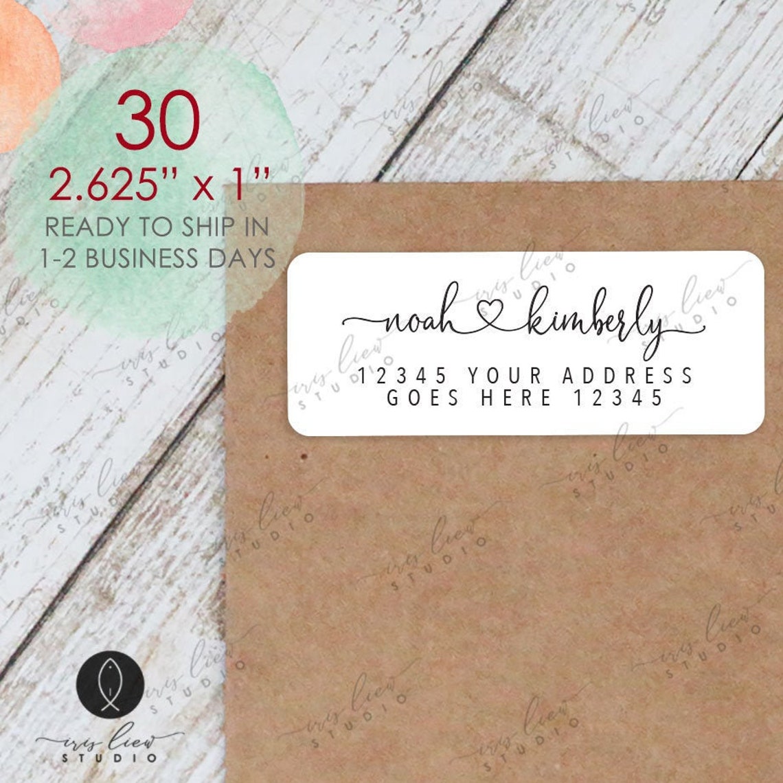 Wedding Address Labels. Personalized Return Address Etsy