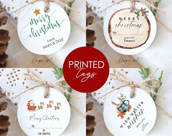 Set of 20/12/6 Christmas Gift Tags,Personalized Christmas Gift Tags,Christmas Labels,Santa Gift Tag,Merry Christmas Gift Tags,Printed Tags