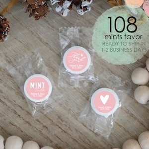 108pcs Mint to Be  Labels,Wedding Favor Labels,Mint to Be Wedding Favors