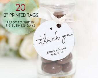 Thank you Tags,Wedding Favor Tags,Wedding Favor Tags,Wedding Welcome Bag Tags.Printed Wedding Favor Tags,Personalized Wedding Thank You Tags