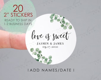 Love is Sweet Labels - Etsy
