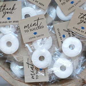 100pcs Mint to Succeed Favors,Graduation Mints,Graduation Party Favors,Graduation Favors,Class of 2025 Mints Favor
