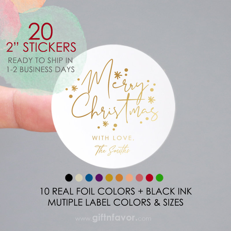 Custom Foil Stickers Metallic Stickers Custom Logo Stickers Personalized  Stickers Product Labels Gold Metallic Stickers 